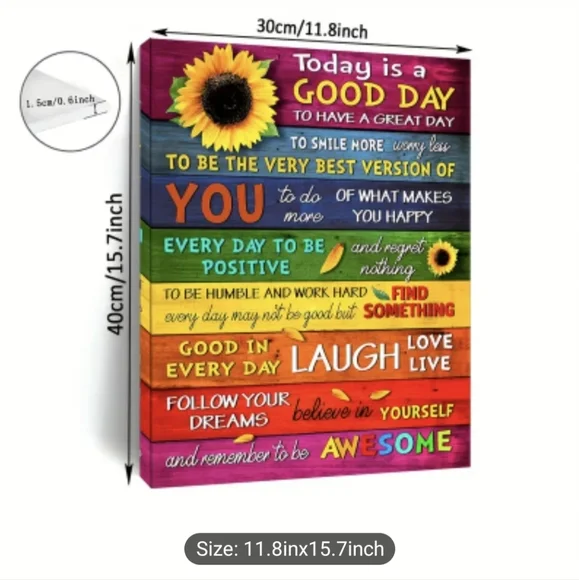 Wall Art Teen Gift Idea Inspiration Colorful Boho Art Style Decor Gifts For Her - Picture 7 of 8